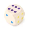 Tout Pour le Jeu Dé bois 20 mm couleurs de 1 à 6 arc-en-ciel