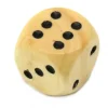 Tout Pour le Jeu Dé bois 16 mm en buis de 1 à 6 pour jeu de société