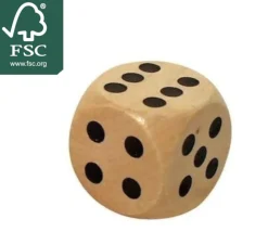Tout Pour le Jeu Dé bois 12 mm en charmille de 1 à 6 pour jeu de société