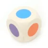 Tout Pour le Jeu Dé bois 6 points couleurs 18 mm rouge, vert, jaune, bleu, violet et orange