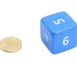 Tout Pour le Jeu Dé chiffre 15 mm BLEU coins droits D6 chiffres 1 à 6