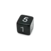Tout Pour le Jeu Dé chiffre 15 mm NOIR coins droits D6 chiffres 1 à 6