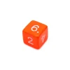 Tout Pour le Jeu Dé chiffre 15 mm ORANGE coins droits D6 chiffres 1 à 6