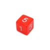Tout Pour le Jeu Dé chiffre 15 mm ROUGE coins droits D6 chiffres 1 à 6