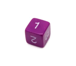 Tout Pour le Jeu Dé chiffre 15 mm VIOLET coins droits D6 chiffres 1 à 6