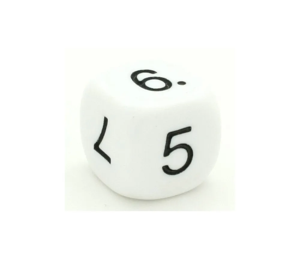 Tout Pour le Jeu Dé chiffres 5 6 7 8 9 10. Taille 16 mm en BLANC