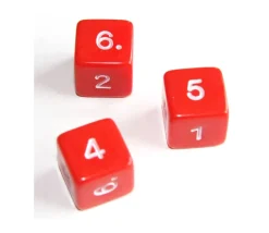Tout Pour le Jeu Dé chiffres 14 mm opaques chiffres coins droits à l'unité (couleur au hasard)