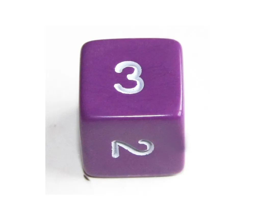 Tout Pour le Jeu Dé chiffres 14 mm opaques chiffres coins droits à l'unité (couleur au hasard)