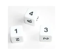 Tout Pour le Jeu Dé chiffres 14 mm opaques chiffres coins droits à l'unité (couleur au hasard)