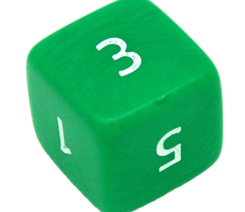 Tout Pour le Jeu Dé chiffres 24 mm opaques cubes coins droits à l'unité (couleur au hasard)