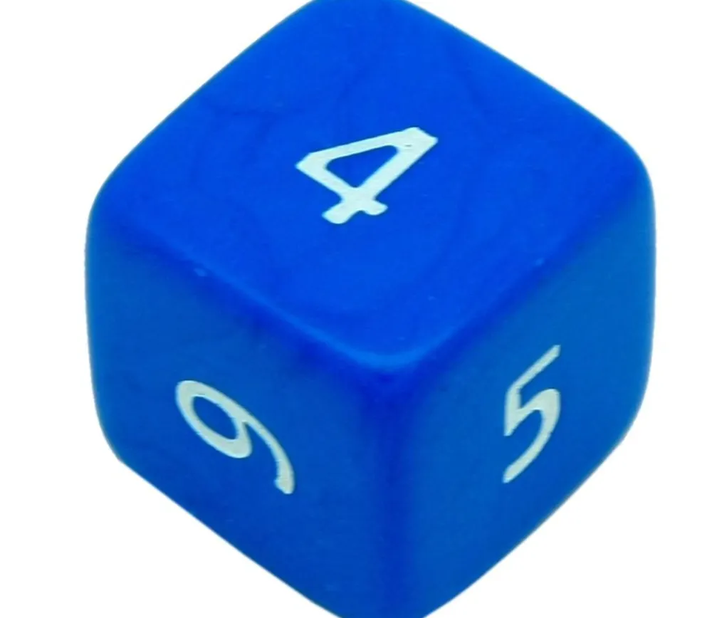 Tout Pour le Jeu Dé chiffres 24 mm opaques cubes coins droits à l'unité (couleur au hasard)