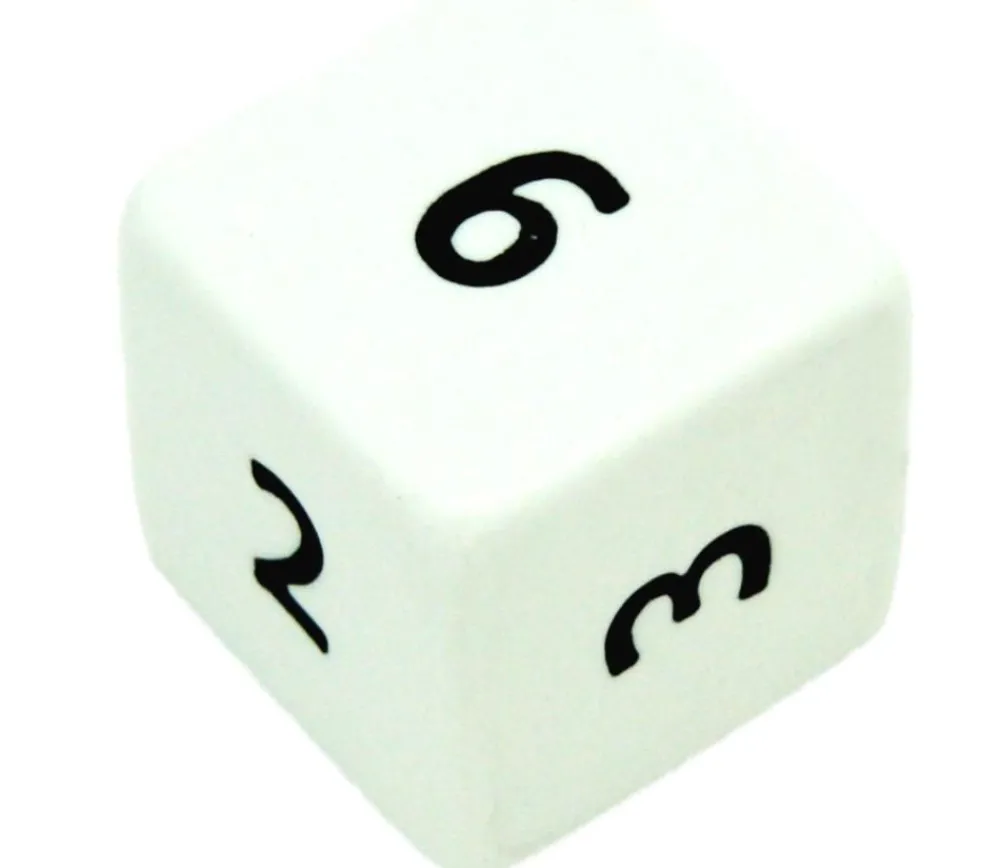 Tout Pour le Jeu Dé chiffres 24 mm opaques cubes coins droits à l'unité (couleur au hasard)