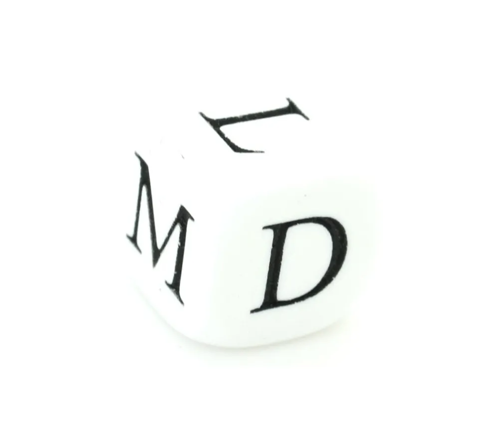 Tout Pour le Jeu Dé chiffres romains V X L C D M