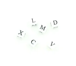 Tout Pour le Jeu Dé chiffres romains V X L C D M