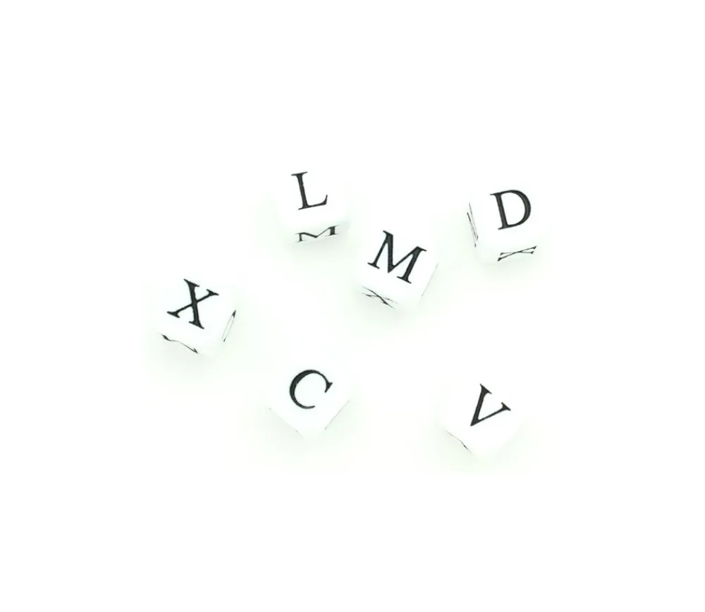 Tout Pour le Jeu Dé chiffres romains V X L C D M