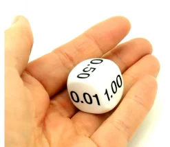 Tout Pour le Jeu Dé décimal 0.01, 0.05, 0.25, 0.10, 0.50, 1