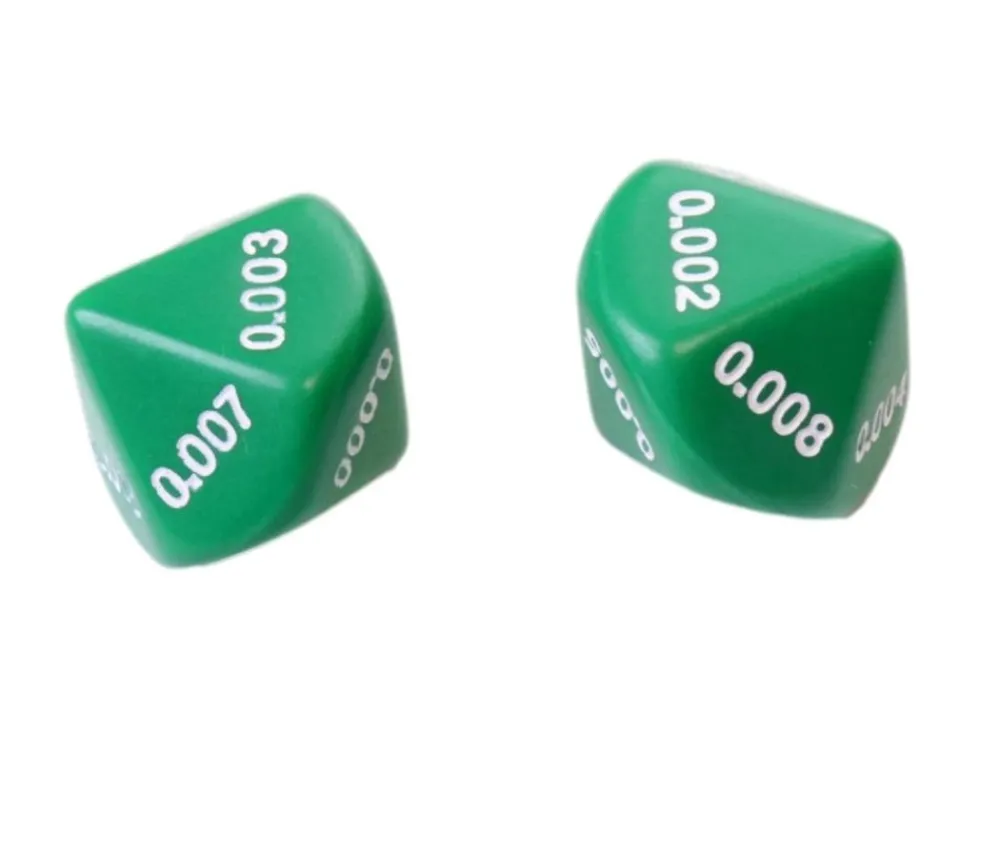 Tout Pour le Jeu Dé décimal millième 0.001 0.002 0.003 0.004 0.005 0.006 0.007 0.008 0.009