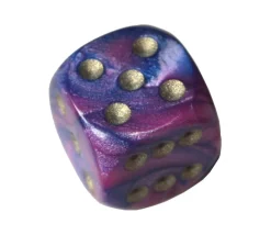 Tout Pour le Jeu Dé design violet bleu effet artistique 15 mm