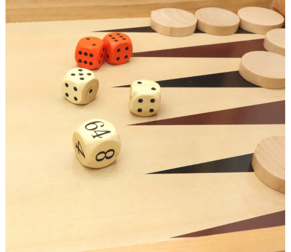 Tout Pour le Jeu Dé doubleur 2 4 8 16 32 64 videaux bois 18 mm backgammon