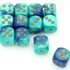 Tout Pour le Jeu Dé effet turquoise bleu 16 mm gemini