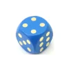 Tout Pour le Jeu Dé en bois 25 mm bleu de 1 à 6 pour jeux