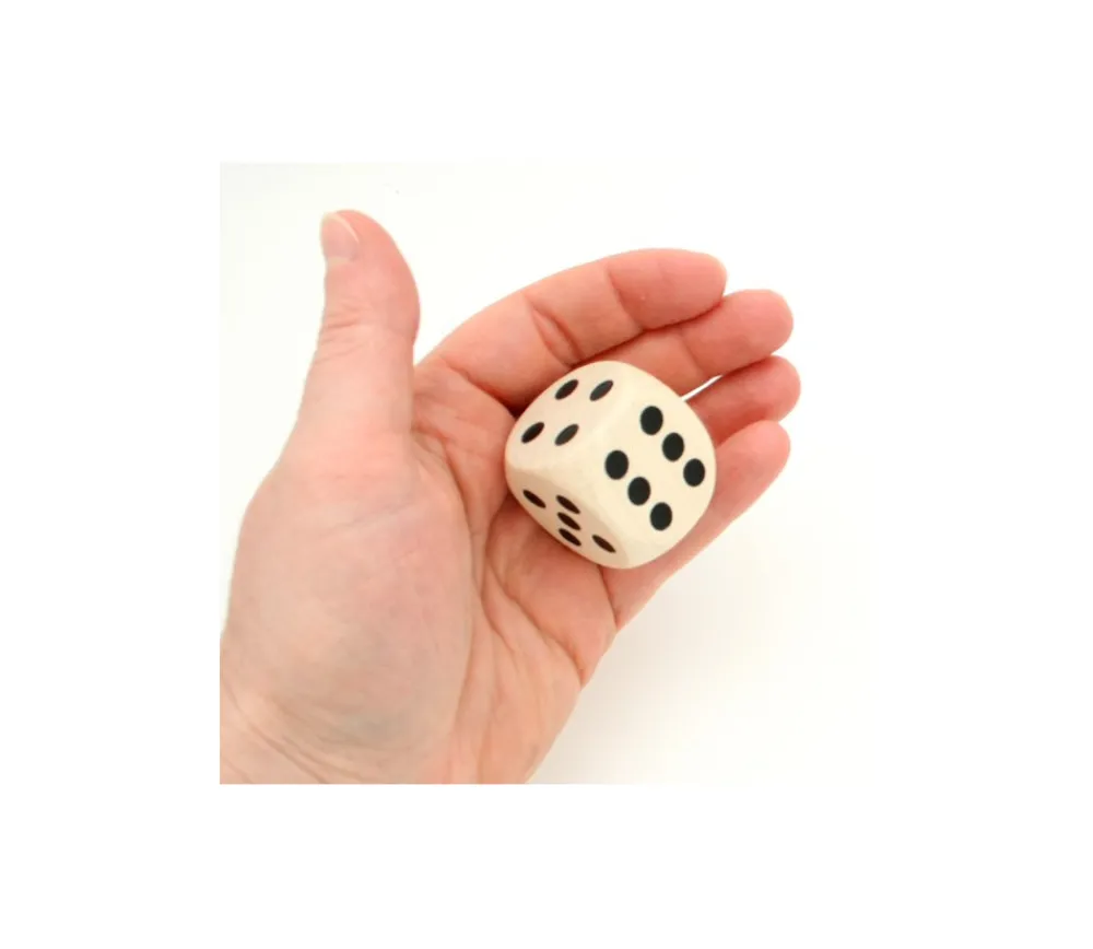 Tout Pour le Jeu Dé en bois 30 mm de 1 à 6 pour jeu de société 3 cm