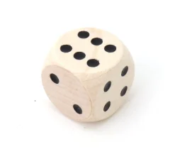 Tout Pour le Jeu Dé en bois 20 mm de 1 à 6 pour jeu de société
