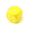 Tout Pour le Jeu Dé en bois 25 mm jaune de 1 à 6 pour jeux