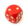 Tout Pour le Jeu Dé en bois 25 mm rouge de 1 à 6 pour jeux