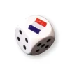 Tout Pour le Jeu Dé en bois avec points 1 à 5 et 1 face drapeau français 16 mm
