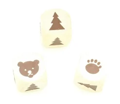 Tout Pour le Jeu Dé en bois ours patte sapin 18 mm