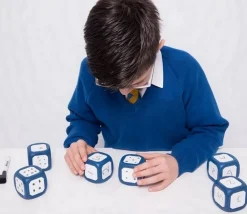 Tout Pour le Jeu Dé faces magnétiques et effaçables neutres 5 cm