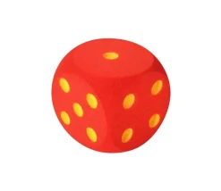 Tout Pour le Jeu Dé géant 16 cm en mousse tactile ROUGE