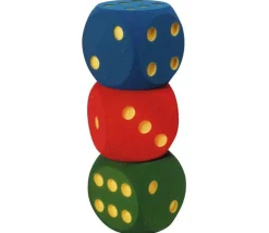 Tout Pour le Jeu Dé géant 16 cm en mousse tactile VERT