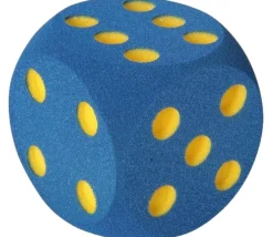 Tout Pour le Jeu Dé géant 16 cm en mousse tactile BLEU