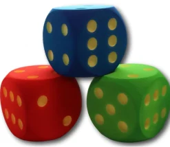 Tout Pour le Jeu Dé géant 16 cm en mousse tactile BLEU