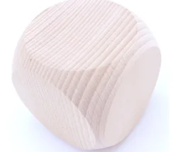 Tout Pour le Jeu Dé géant 75 mm neutre en bois 7.5 cm sans marquage