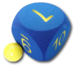 Tout Pour le Jeu Dé géant chiffres de 6 à 10 mousse 16 cm BLEU
