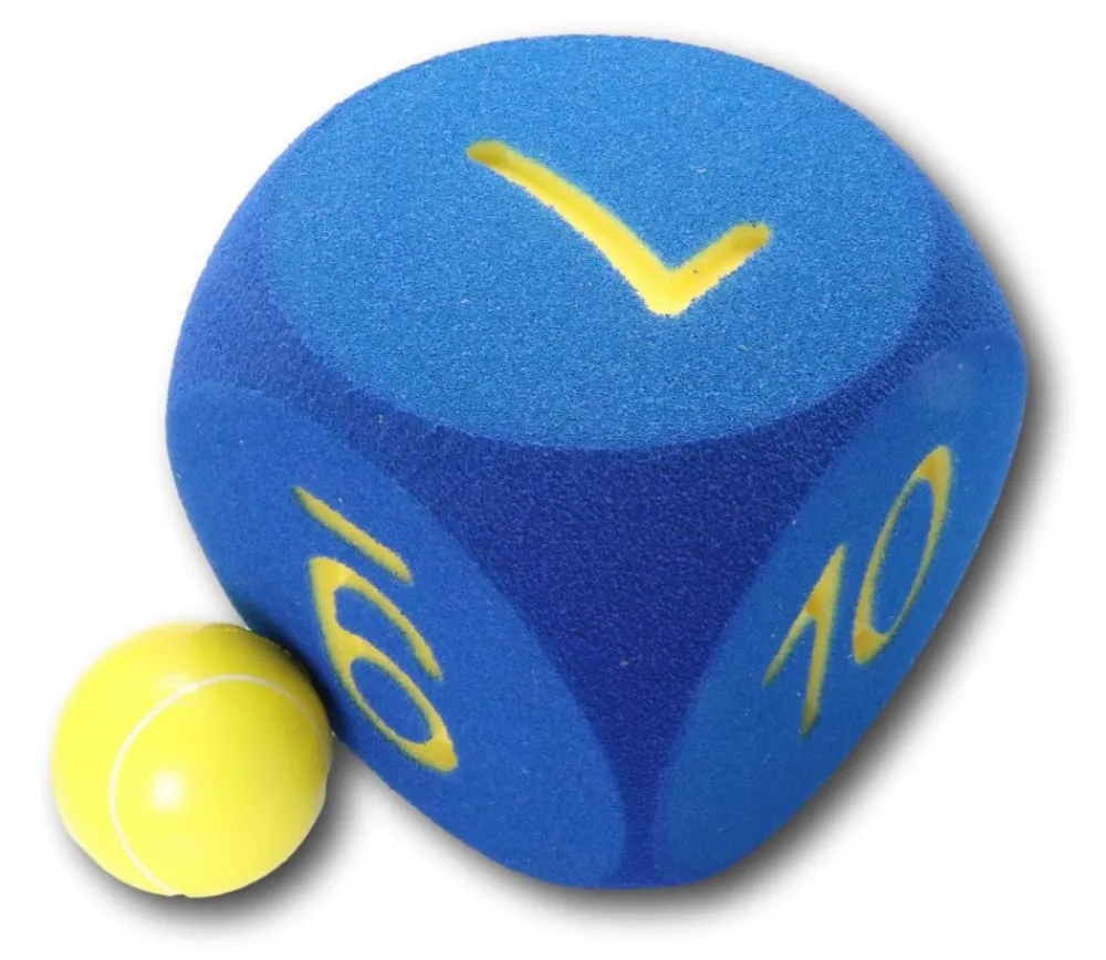 Tout Pour le Jeu Dé géant chiffres de 6 à 10 mousse 16 cm BLEU