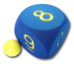 Tout Pour le Jeu Dé géant chiffres de 6 à 10 mousse 16 cm BLEU