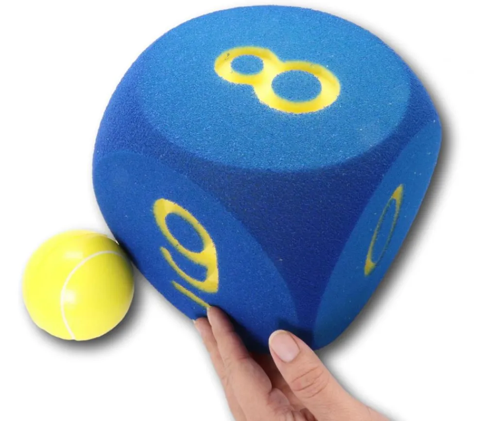 Tout Pour le Jeu Dé géant chiffres de 6 à 10 mousse 16 cm BLEU