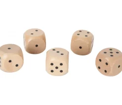 Tout Pour le Jeu Dé géant classique en bois 40 mm de 1 à 6 pour jeu de société