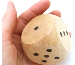 Tout Pour le Jeu Dé géant en bois 5 cm 1 à 6 pour jeu - 50 mm