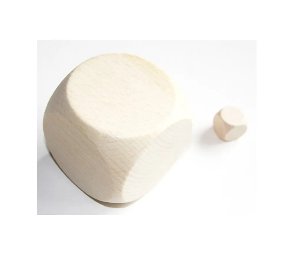 Tout Pour le Jeu Dé géant en bois naturel 60 mm neutre - 6 cm