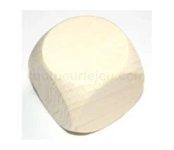 Tout Pour le Jeu Dé géant en bois naturel 60 mm neutre - 6 cm