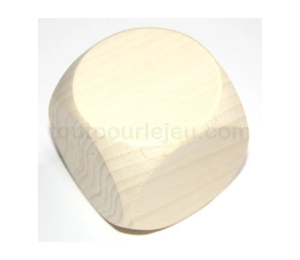 Tout Pour le Jeu Dé géant en bois naturel 60 mm neutre - 6 cm