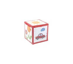 Tout Pour le Jeu Dé géant rouge faces modifiables 15,5 cm personnalisable à volonté
