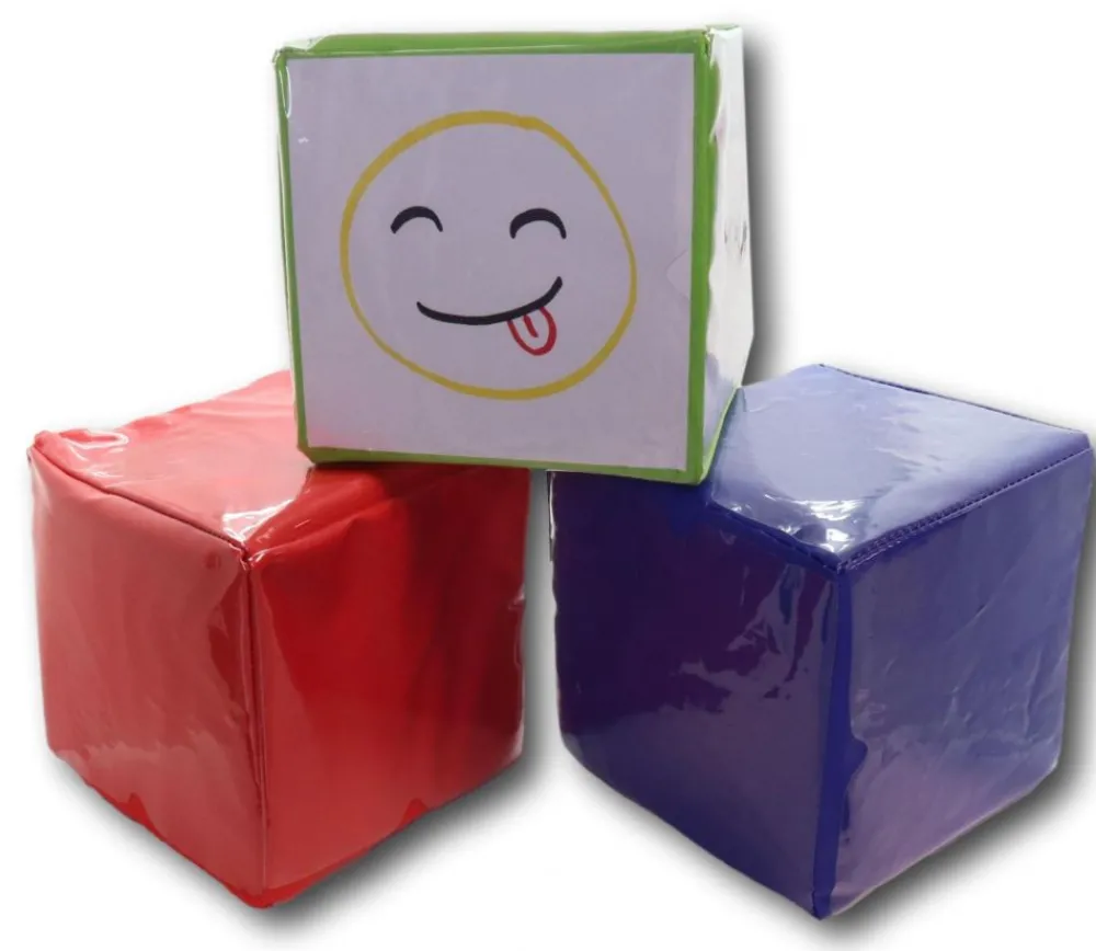 Tout Pour le Jeu Dé géant vert faces modifiables 15,5 cm personnalisable à volonté