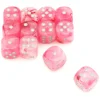 Tout Pour le Jeu Dé ghost rose blanc 16 mm phosphorescent