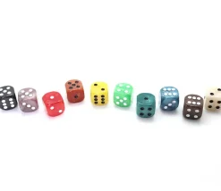 Tout Pour le Jeu dé marbré 2 cm (couleur mise au hasard)